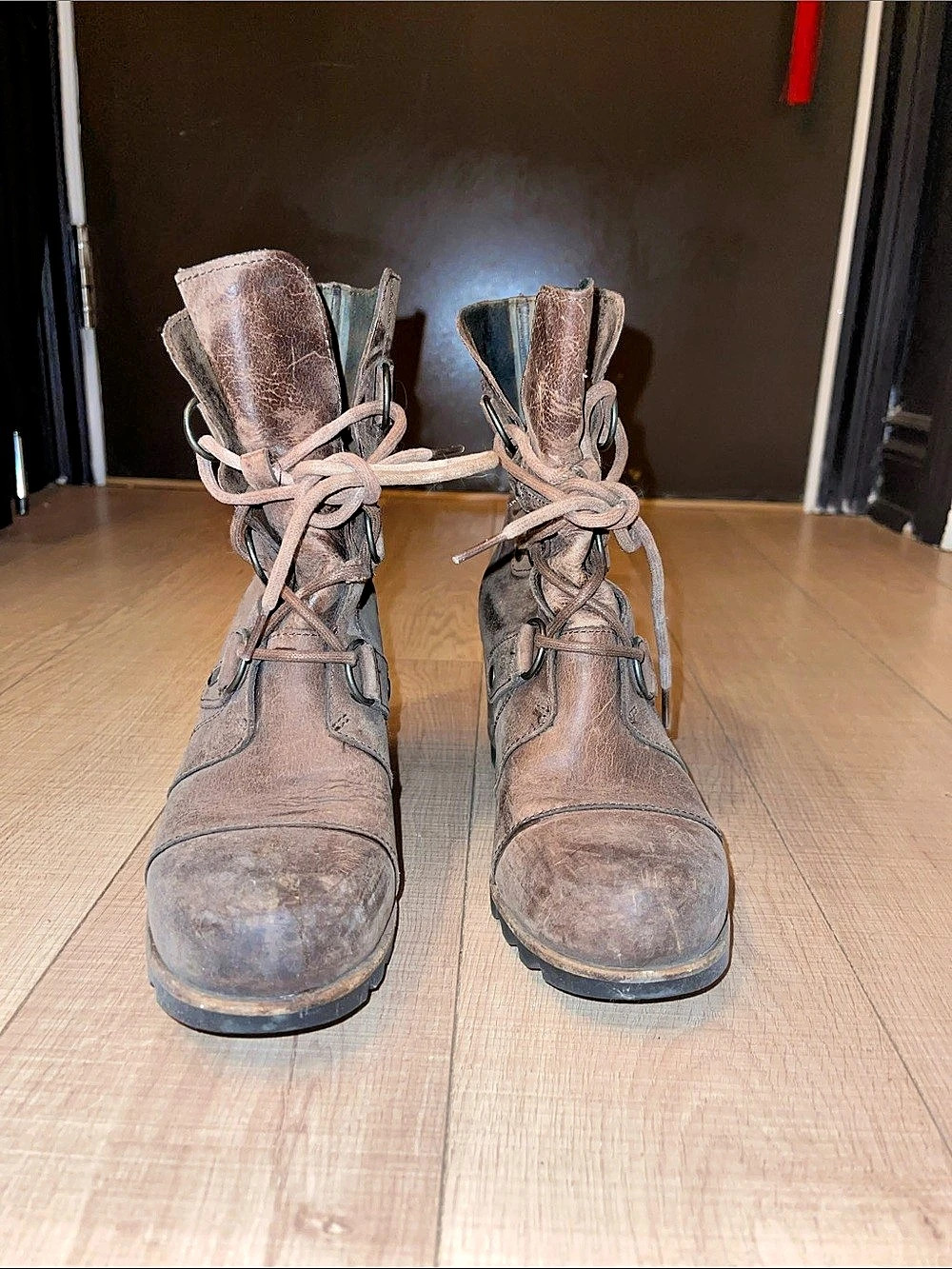 Sorel Joan of Arctic Wedge II Boot Women's Brown Combat Boots
